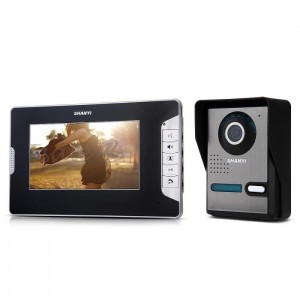 Portier interphone visiophone caméra moniteur 7’’ TFT LCD